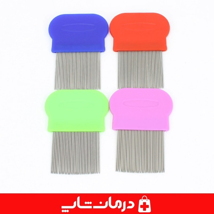 شانه شپش فلزی تو ام دی شانه ضد شپش دسته پلاستیکی کوتاه 2MD در کالا پزشکی درمان شاپ کد 403860