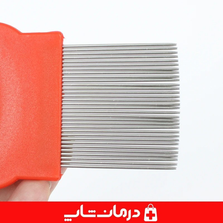 شانه شپش فلزی تو ام دی شانه ضد شپش دسته پلاستیکی کوتاه 2MD در کالا پزشکی درمان شاپ کد 403860