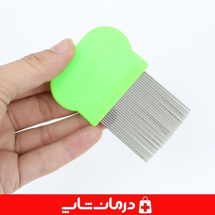 شانه شپش فلزی تو ام دی شانه ضد شپش دسته پلاستیکی کوتاه 2MD در کالا پزشکی درمان شاپ کد 403860